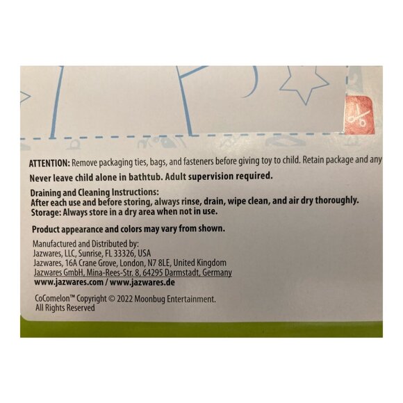 Cocomelon Bathtime Letters and Numbers 9pc Set Age 18 Mo+, New Sealed Box - Picture 6 of 10